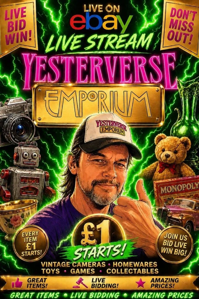 £1 STARTS Collectables, Comics, Pokemon, Cameras, Toys, Kitchenware + MORE