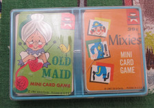 Vintage 1967 Mini Old Maid  Mixies card game by Ed-U-Cards W/flip story on back
