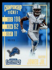 2016 Panini Contenders #31 Marvin Jones Jr. Championship Ticket #d /99! LIONS