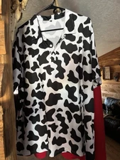 Cow Print POLO. Size XxxL. Fits More Like xL. Wore At Chik Fil A