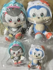 Sonic & Friends Sanrio Plush Mascot Set Hello Kitty Shadow Hangyodon M Size 4pcs