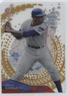 2014 Topps High Tek National League Gold Diffractor 57/99 Ernie Banks HOF 3zh