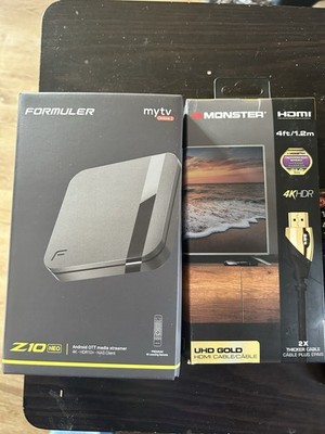 Formuler Z10 Neo Android 4K HDR10+ NAS Client Media Box with HDMI Cable Black