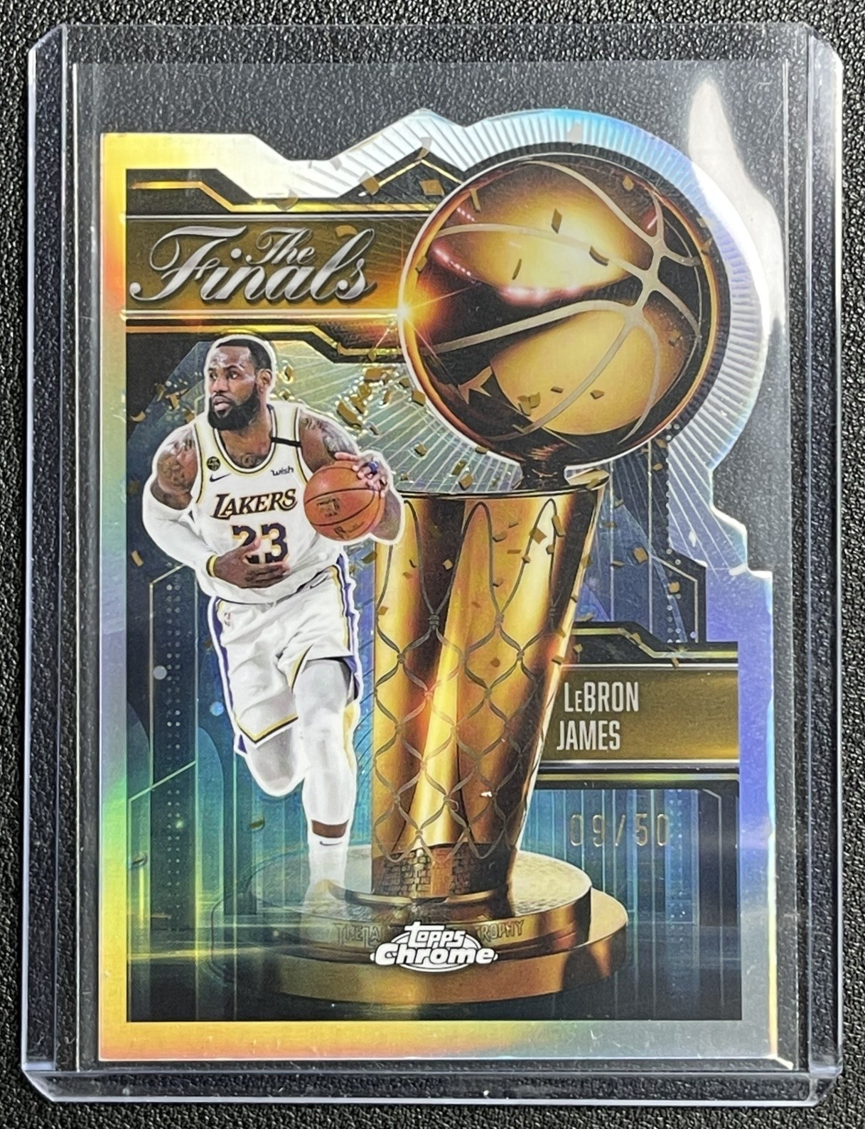 LEBRON JAMES 2025-26 TOPPS CHROME #FIN-1 THE FINALS REFRACTOR SSP 9/50 LAKERS