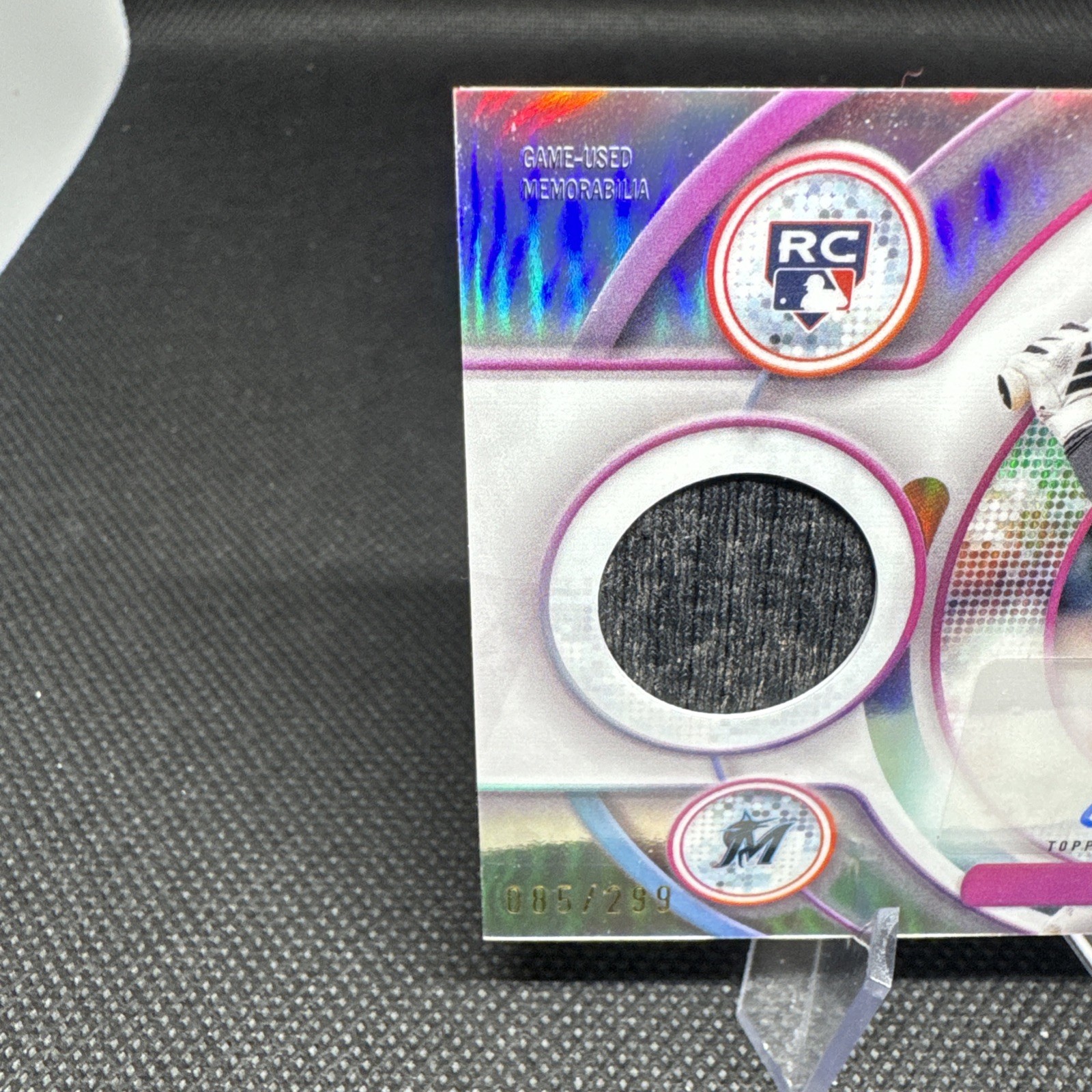 2025 Topps Finest Connor Norby Finest Rookie Patch Auto /299 Game Used Relic view 3