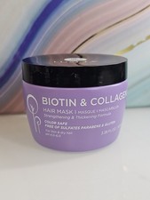 LUSETA Biotin  Collagen Hair Mask Strengthening  Thickening Formula 3.38 oz
