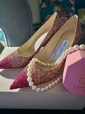 Glitzer-Pumps,Jimmy Choo, Love Fuchsia 85, Gr...