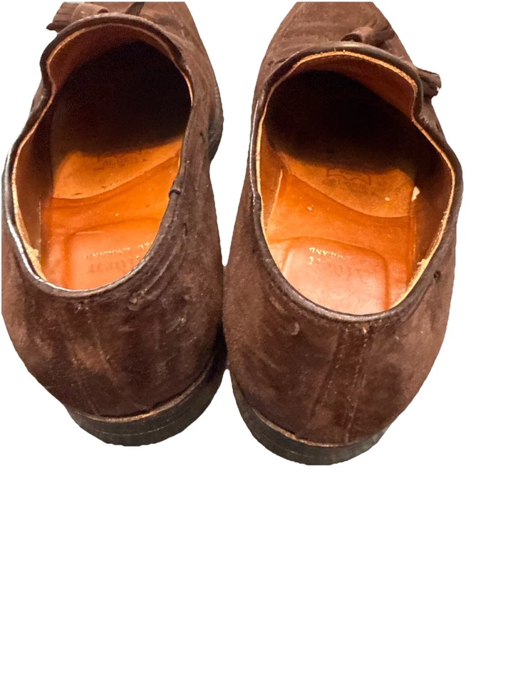 Mocasines con borla de gamuza marrón Alden para hombre talla 7,5 aire acondicionado Foto 4 de 4