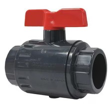 Asahi 161071015 1-1/2" Thread Pvc Ball Valve 2-Way