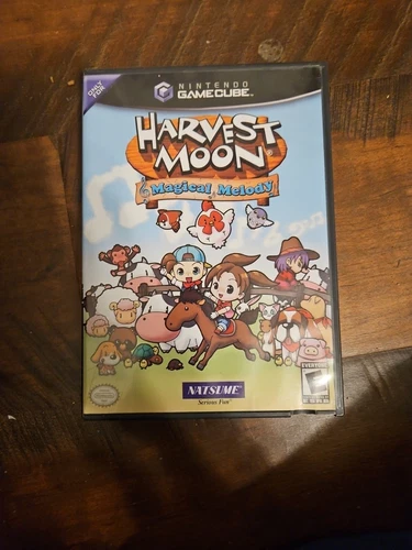 Harvest Moon: Magical Melody (Nintendo GameCube 2006) Disc, Case & Manual