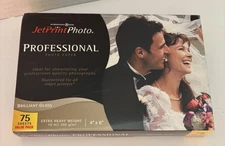 Jet Print Photo Professional Photo Paper 4" x 6" (75 Sheets) Brilliant Gloss