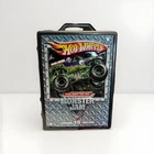 VTG Grave Digger HOT WHEELS MONSTER JAM Carrying Case Box with 15 Trucks Lot #2