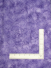 Purple Tonal Daisy Fabric By Yard 44"W Daisies Flower Cotton Fabric Traditions
