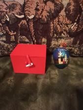 Seattle City skyline Christmas ornament with red box.