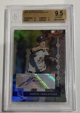 2005 Bowman’s Best #102 Justin Verlander Auto Gem mint 9.5/10 auto