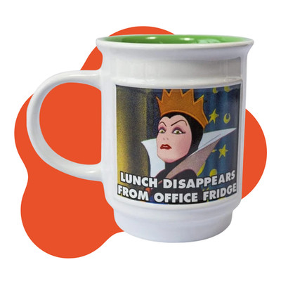 Disney Evil Queen Meme Ceramic Coffee Mug Snow White Villain Dishwasher Safe New