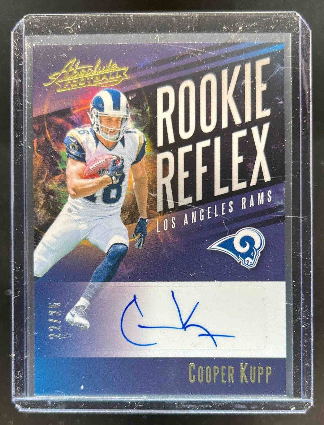 Cooper Kupp Panini Absolute Rookie Reflex Signature #RRCK Gold