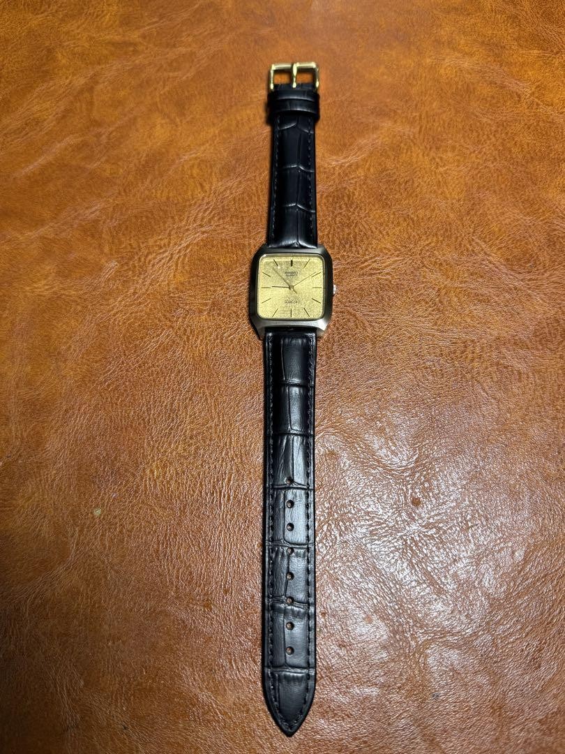 Seiko Dolce 5931-5260 Vintage Quartz Square Watch Steel Case 29mm