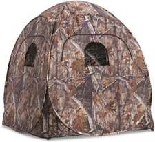 Deluxe 4-Panel Spring Steel Hunting Blind 2 Person Ground Tent for Deer & Turkey