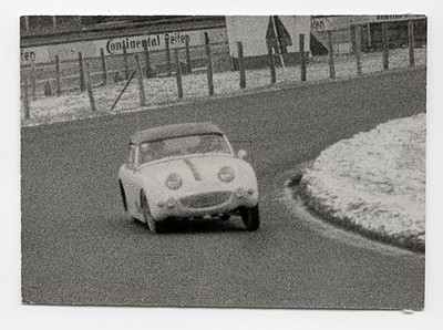 C222 Austin Healey Sprite Mk 1. Nürburgring Deutschland 1960. Foto Analog