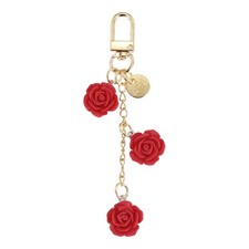 Flower Charm Keychain Red Rose Pendant Keychains