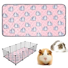Washable Guinea Pig Cage Mat Small Pet Bedding  for Guinea Pigs Small Animals