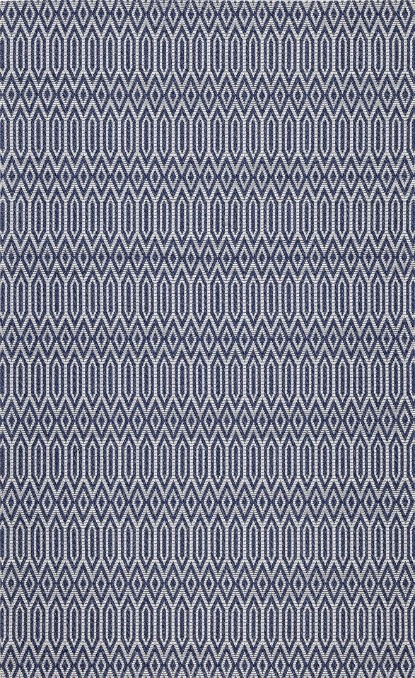 Colección de alfombras de área Martha Stewart x - 8' x 10', azul y gris, algodón tejido plano... Foto 2 de 3