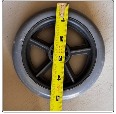 #ad Gray Original 5” inch Wheel Wheelchair Walker Caster Carriage Pressure Washer $12.00