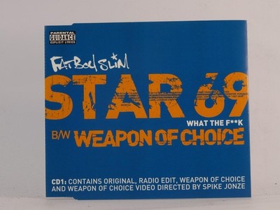 FATBOY SLIM STAR 69 (CD 1) (BLUE) (H63) 4 Track CD Single including Picture Slee