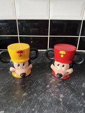 Disney Mug Mickey And Minnie Mouse With Flip Top Lid Disney On Ice Souvenir Cup