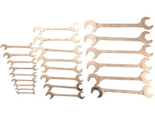 Wright U.S.A. 23 Piece Angle Open End Wrench Set 3/8” - 2” - Large Set 👍