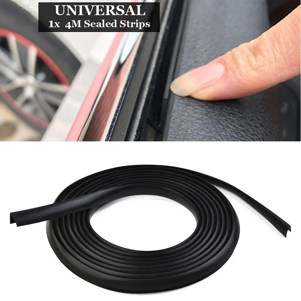 1PC 4m V Type Car Seal Strip 15mm 11mm For Auto Car Side Casement Rubber&Black - Imagem 3 de 4