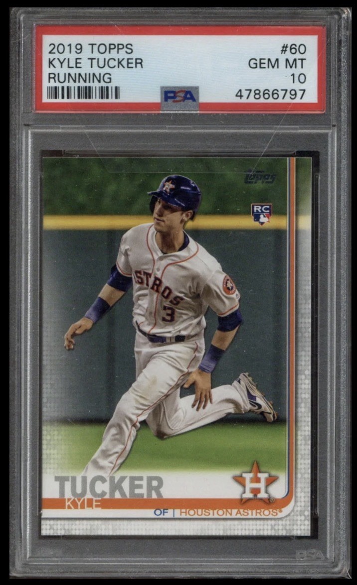 2019 Topps - Kyle Tucker #60 Running (RC) PSA 10 Gem Mint RECOGNIZED ROOKIE CARD