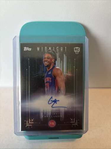 2025-26 Topps Midnight - Dark Marks Chaz Lanier Auto Rookie DMR-CL Pistons
