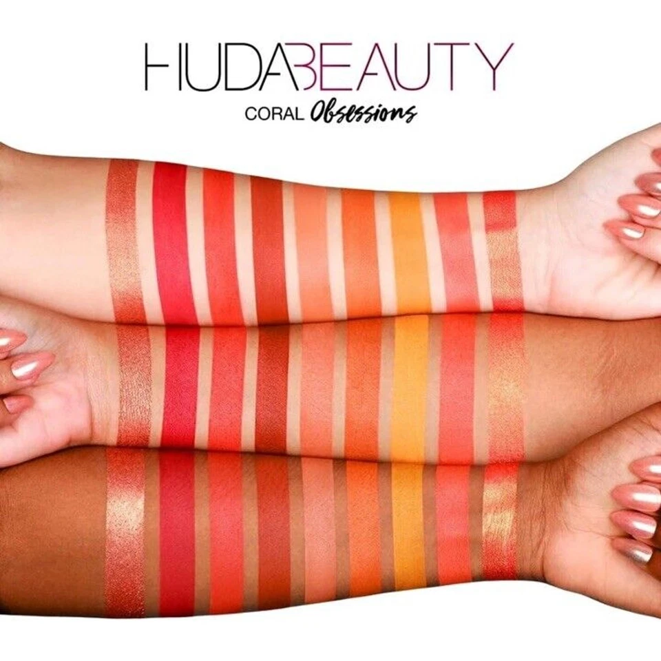 HUDA BEAUTY Coral Obsessions Eyeshadow Palette - Authentic NIB - Image 3 of 4