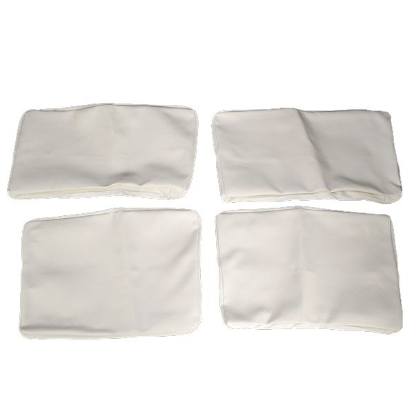 Sea Ray 2075104 White Vinyl 4 Piece Marine Boat Seat Skin