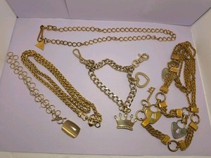 5 Purse Charm Accessories & Heavy Necklaces Waist Chains