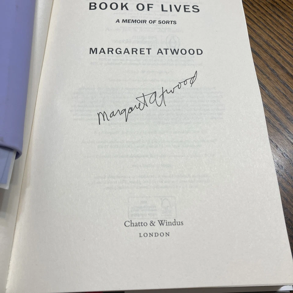 Book of Lives: Signed Margaret Atwood 1st Edition New - Image 4 of 4