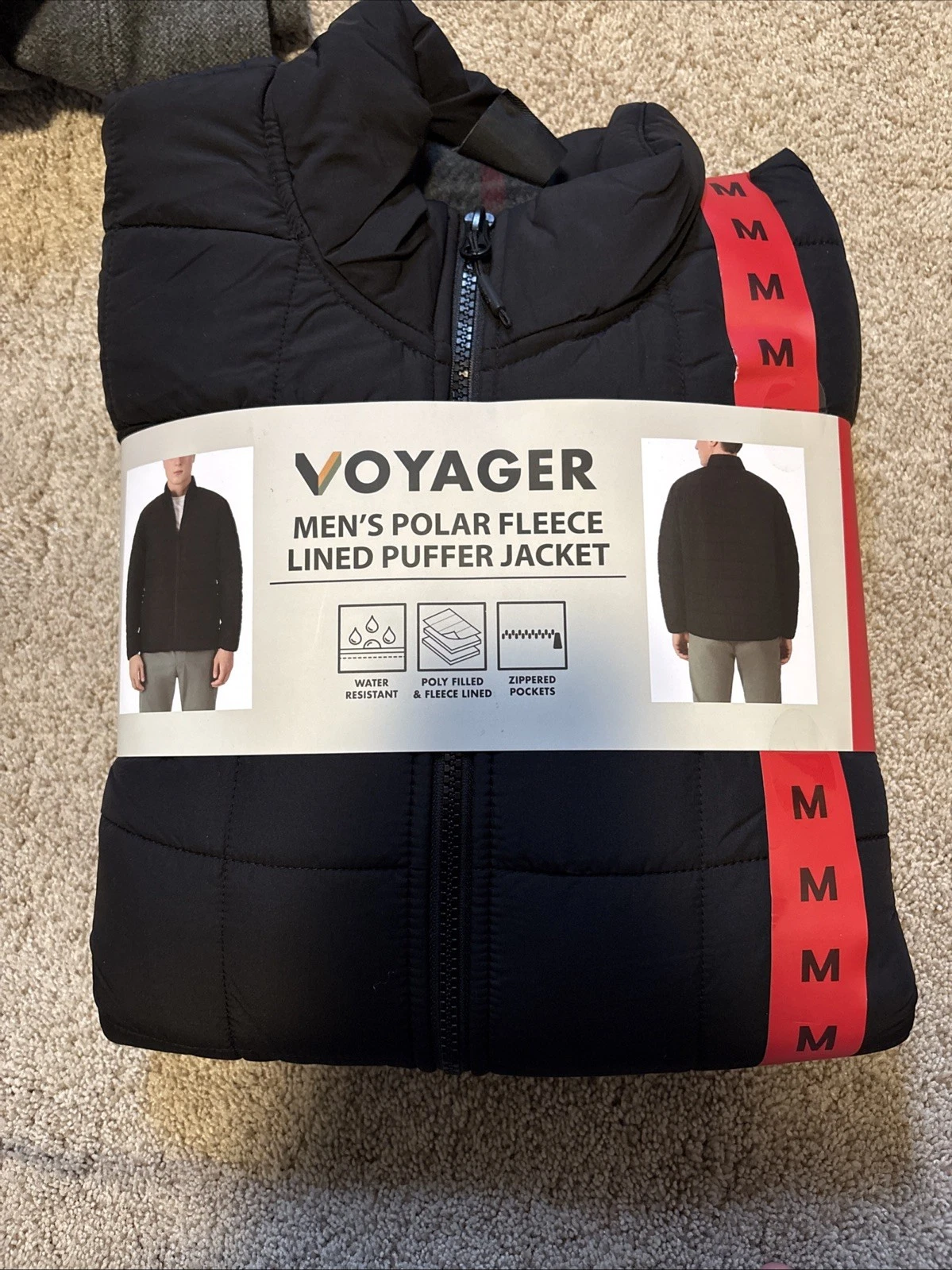 Voyager, Men's Polar Fleece Line, Puffer, Jacket, Medium
