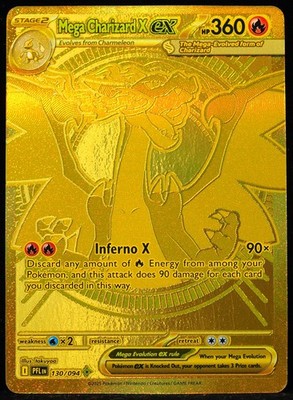 Mega Charizard X ex #130 NM/M Pokemon Card