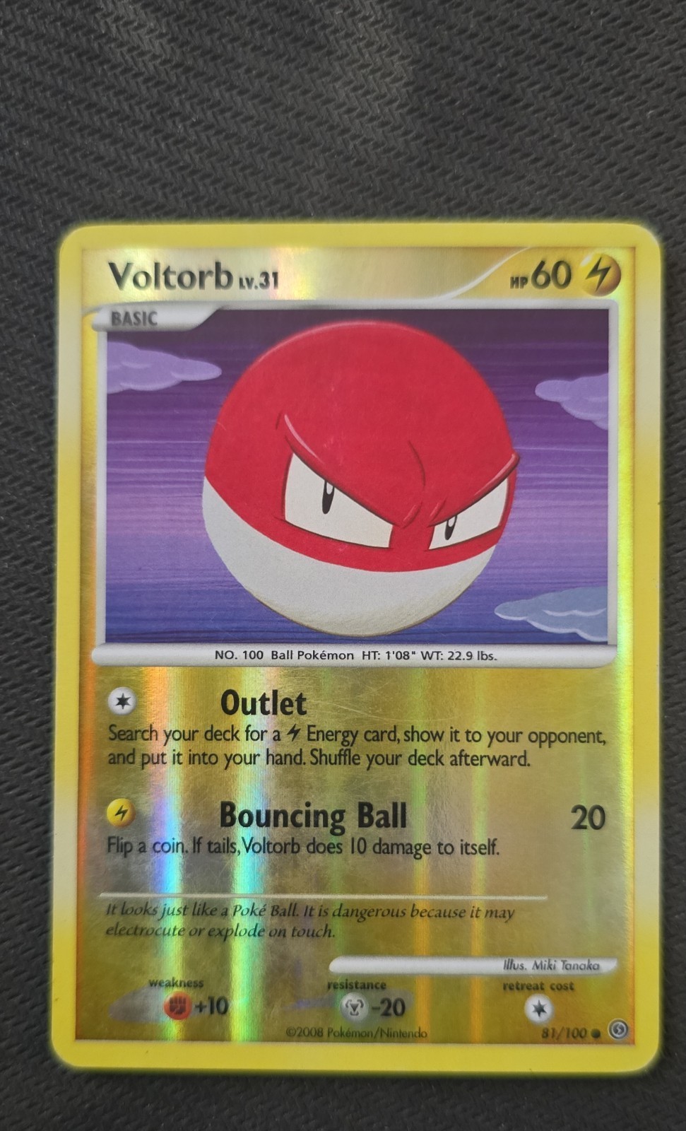 Voltorb 81/100 Stormfront Reverse Holo