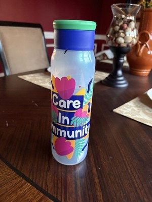 Starbucks Care In Community Multicolor Bottle Blue Green Lid Coffee Tea