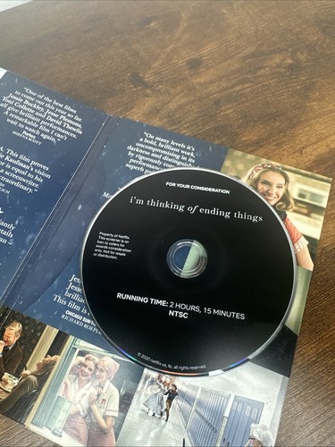 Netflix I'm Thinking of Ending Things FYC DVD Charlie Kaufman 2020 Screener Movi - Picture 4 of 4
