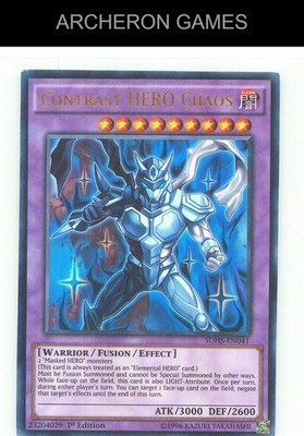 Kontrast-HELD Chaos Ultra Rare Yugioh Karte Unlimited