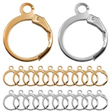 200PCS Hypoallergenic French Earring Hooks Leverback Earwire with Open Loop f...