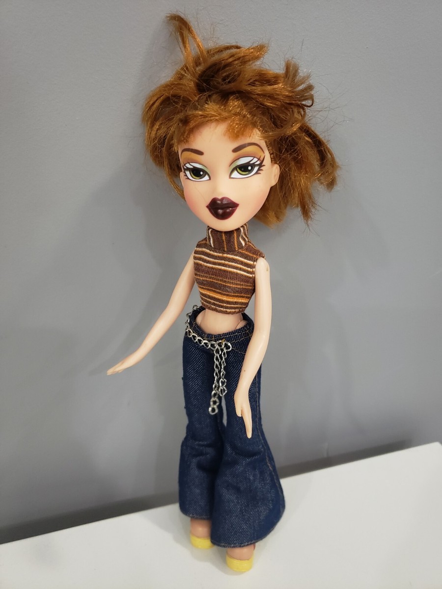 Vintage Bratz Doll Jasmine Y2k Ginger Red Hair Flare Jeans 2001