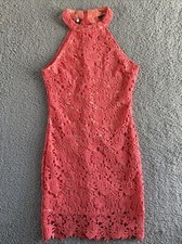 *CHAN CHAN FASHION Womens Peach/Soft Orange Knit Dress W/Lining Size S