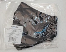 One Amazon black with blue logo embroidered design Luly Yang reusable Face Mask 