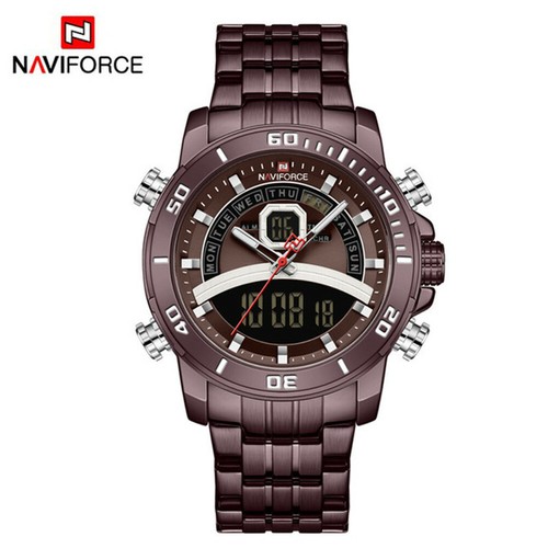 NAVIFORCE Luxury Brand Watches Men Quartz Digital Watch Alarm Sport Wristwatch - Picture 17 of 20