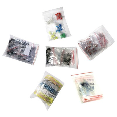 Electronic Components Kit 1390PCS LED Diodes Resistors Electrolytic Capacitors